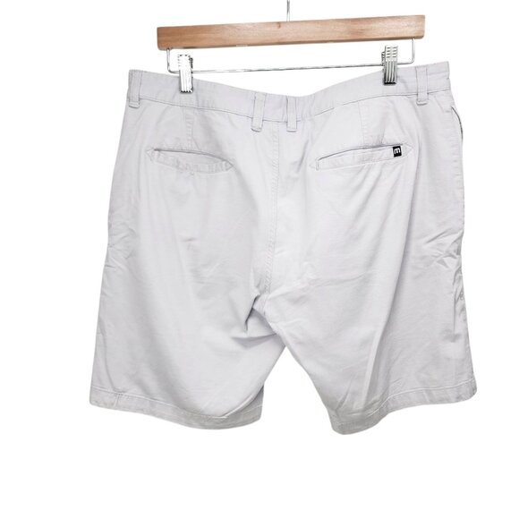 TravisMathew‎ Mens 36 Light Gray Casual Golf Shorts Cotton/Rayon/Spandex - Picture 2 of 5